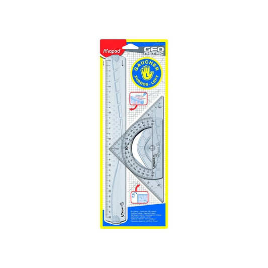 JUEGO GEOMETRICO GRANDE P/ZURDOS 3pzs BL PAQ. 20