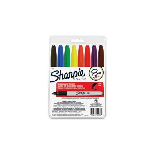 JUEGO DE FELPAS SHARPIE FINA  8/1 PAQ. 12