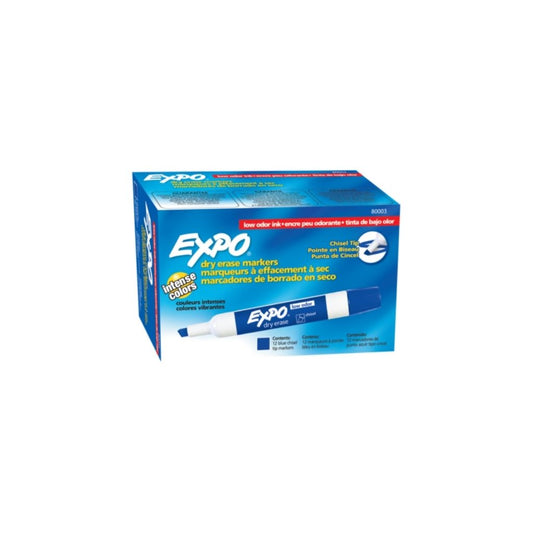FELPAS P/PIZARRAS EXPO 2 T/CINCEL 12/1 AZUL LOW ODOR UNIDAD 1