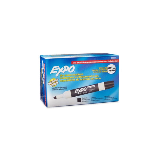 FELPAS P/PIZARRAS EXPO 2 T/CINCEL 12/1 NEGRA LOW ODOR UNIDAD 1