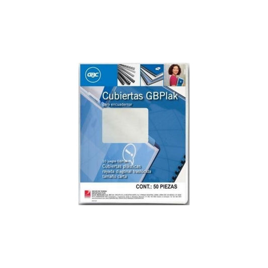 CUBIERTAS PLASTICAS C/LINEA 25 PAR CARTA CLEAR GBPLAK UNIDAD 1