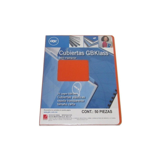 CUBIERTAS PLASTICAS 10 PAR NARANJA GBCOLOR UNIDAD 1