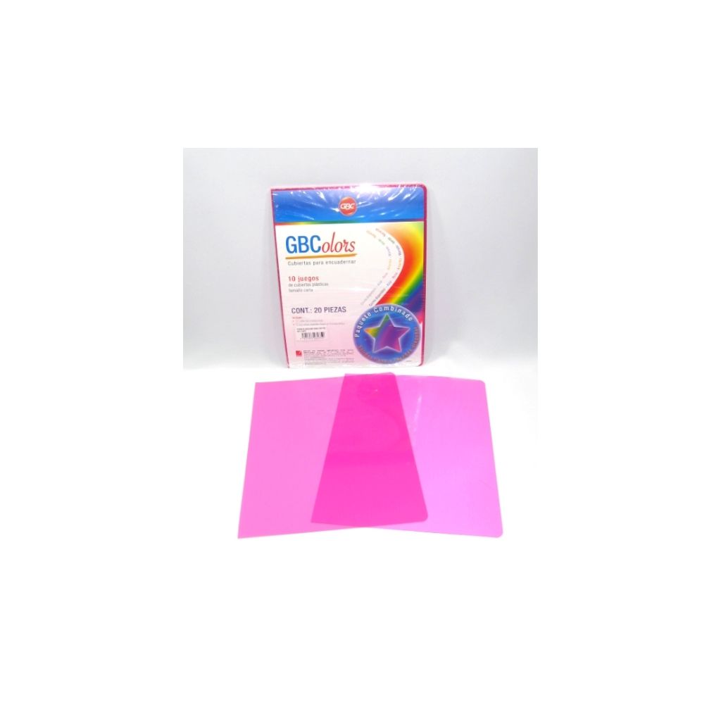 CUBIERTAS PLASTICAS 10 PAR ROSA GBCOLOR UNIDAD 1