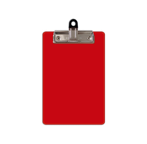 TABLA ARCHIVADORA MINI ROJA PAQ. 50