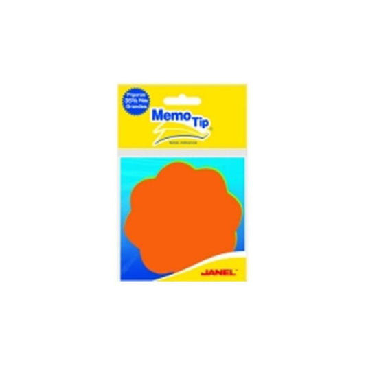 NOTAS ADHESIVAS FIGURAS (3.2 X 3.2) 50H FLOR BL PAQ. 12