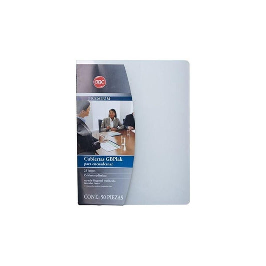 CUBIERTAS PLASTICAS C/LINEA 25 PAR CARTA CLEAR GBPLAK PREMIUM UNIDAD 1