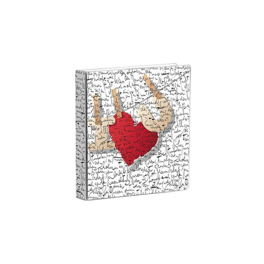 CARPETAS 1" ( 8.5  x 11 ) C/DISEÑO I LOVE YOU PAQ. 12