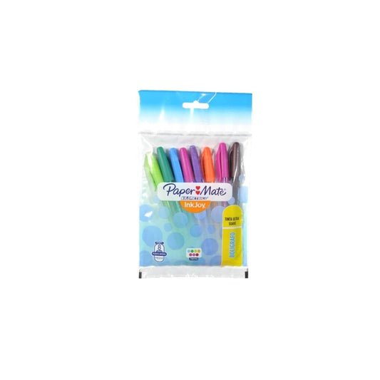 BOLIGRAFOS INKJOY 100 8/1 SURT.FASHION BLISTER BLANDO PAQ. 6