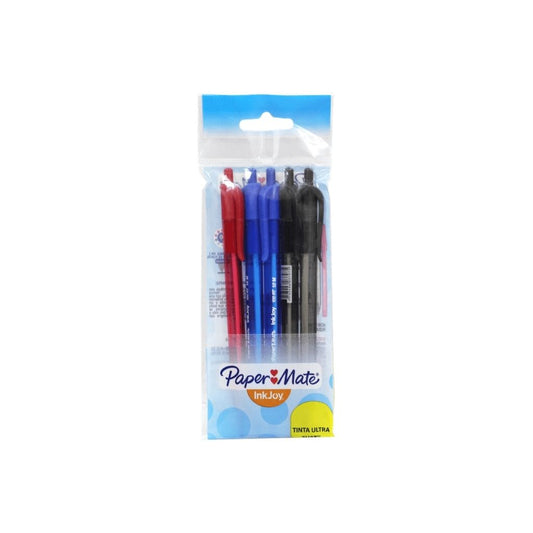 BOLIGRAFOS INKJOY 100 RT  5/1 SURTIDO CLASICO BL PAQ. 10