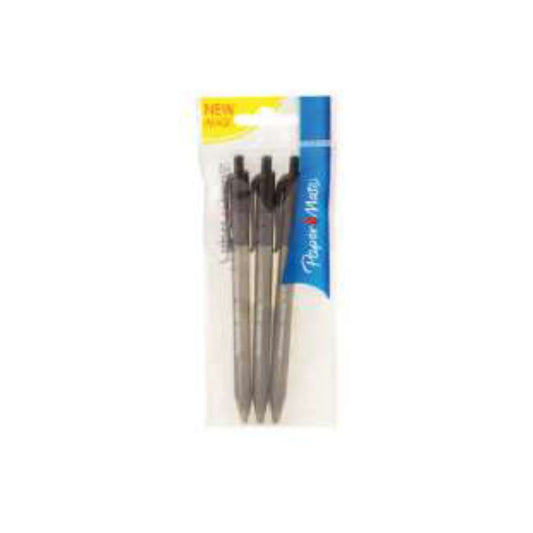 BOLIGRAFOS INKJOY 100 RT  3/1 NEGRO BL PAQ. 10