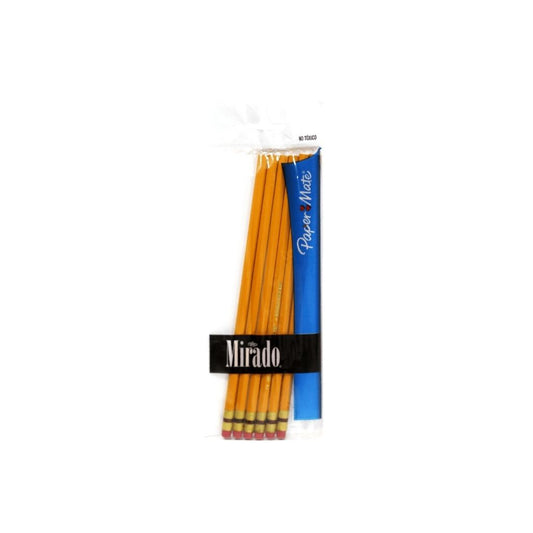 LAPICES PAPERMATE MIRADO 6/1 AMARILLO BL PAQ. 10