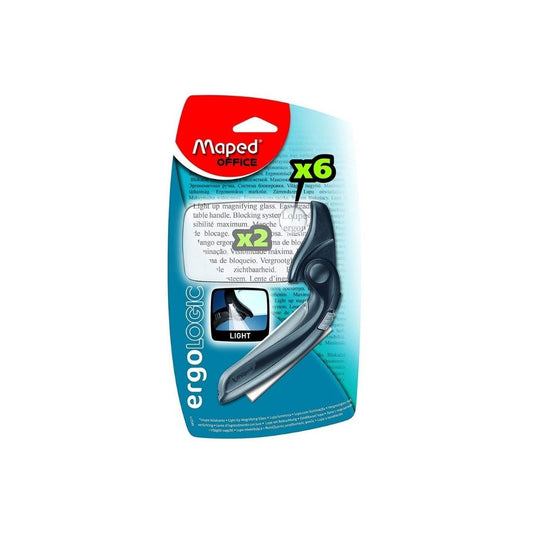 LUPA RECTANGULAR C/LUZ BLISTER PAQ. 8
