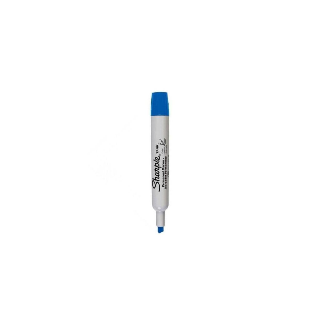 MARCADOR PERMANENTE SHARPIE TANK AZUL PAQ. 12