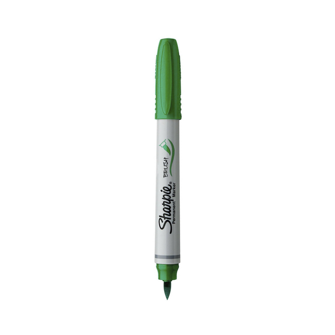 FELPAS PERMANENTE SHARPIE BRUSH TIP VERDE PAQ. 12