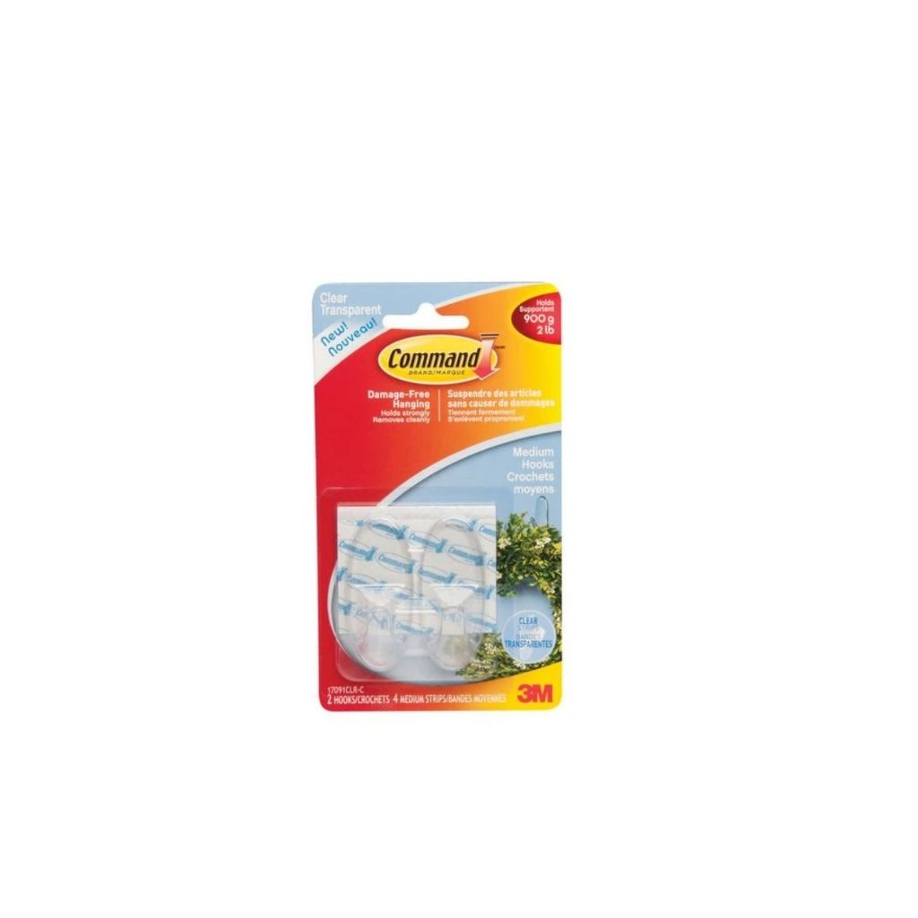 GANCHOS DE PARED CLEAR 2/1 2lb PAQ. 6