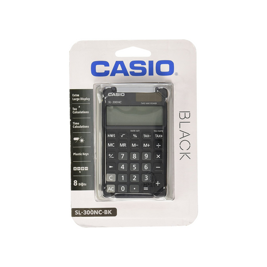 CALCULADORA DE BOLSILLO 8 DIG. NEGRA