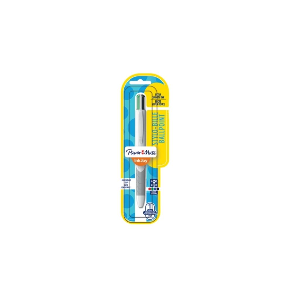 BOLIGRAFOS INKJOY QUATRO CLASICO BLISTER DURO PAQ. 6