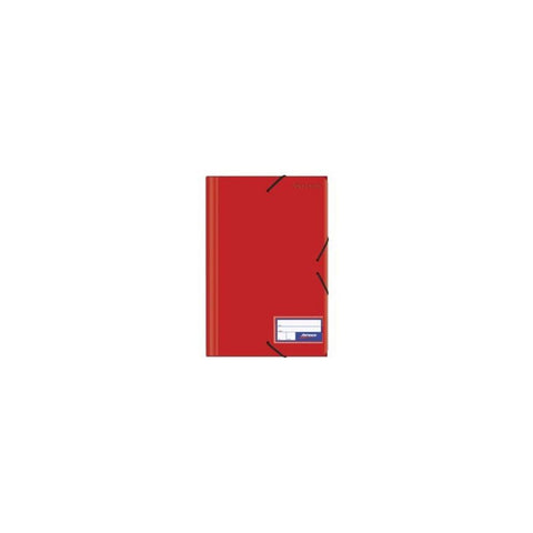 FOLDERS PLASTICO C/ELASTICO ROJO (8.5 X 11) PAQ. 20