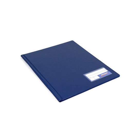 FOLDER PLASTICO C/BOLSILLO  AZUL PAQ. 24
