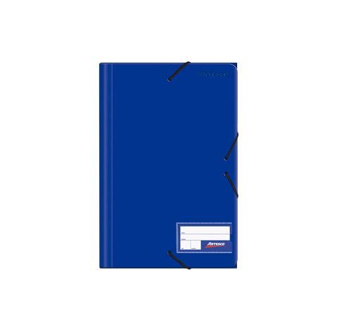 FOLDERS PLASTICO C/ELASTICO AZUL (8.5 X 11) PAQ. 20