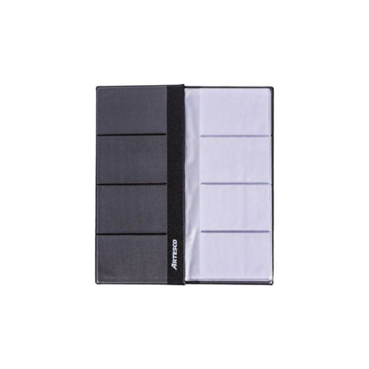 Portatarjetas De Identificación Rígido Djois | 10 Unidades Negras, Medida 89x65 Mm, Una Cara