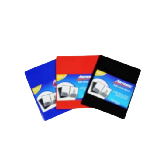 FOLDER PLASTICO C/BOLSILLO C/LINEAS NEGRO PAQ. 24