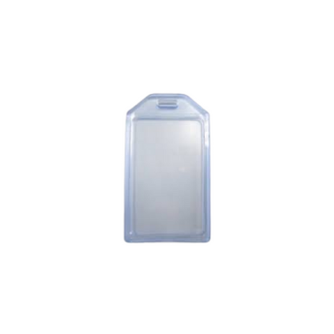 PORTACARNET PLASTICO CLEAR VERTICAL PAQ. 50