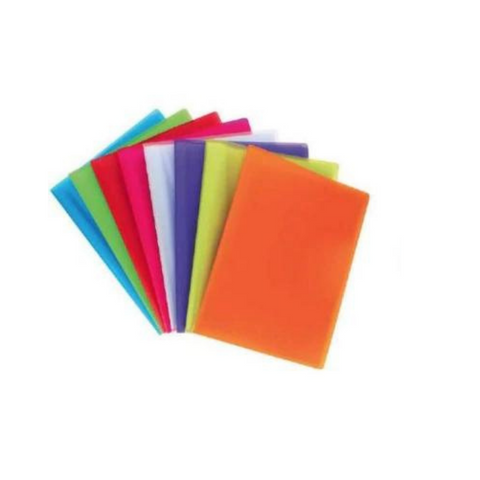 CUBIERTA PLASTICA LISA TRANSP. FROSED CLEAR 25par UNIDAD 1