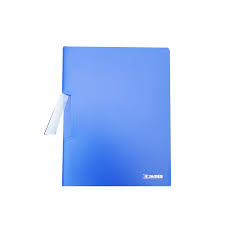 FOLDERS PLASTICO SWING CLIP Transp. AZUL PAQ. 24