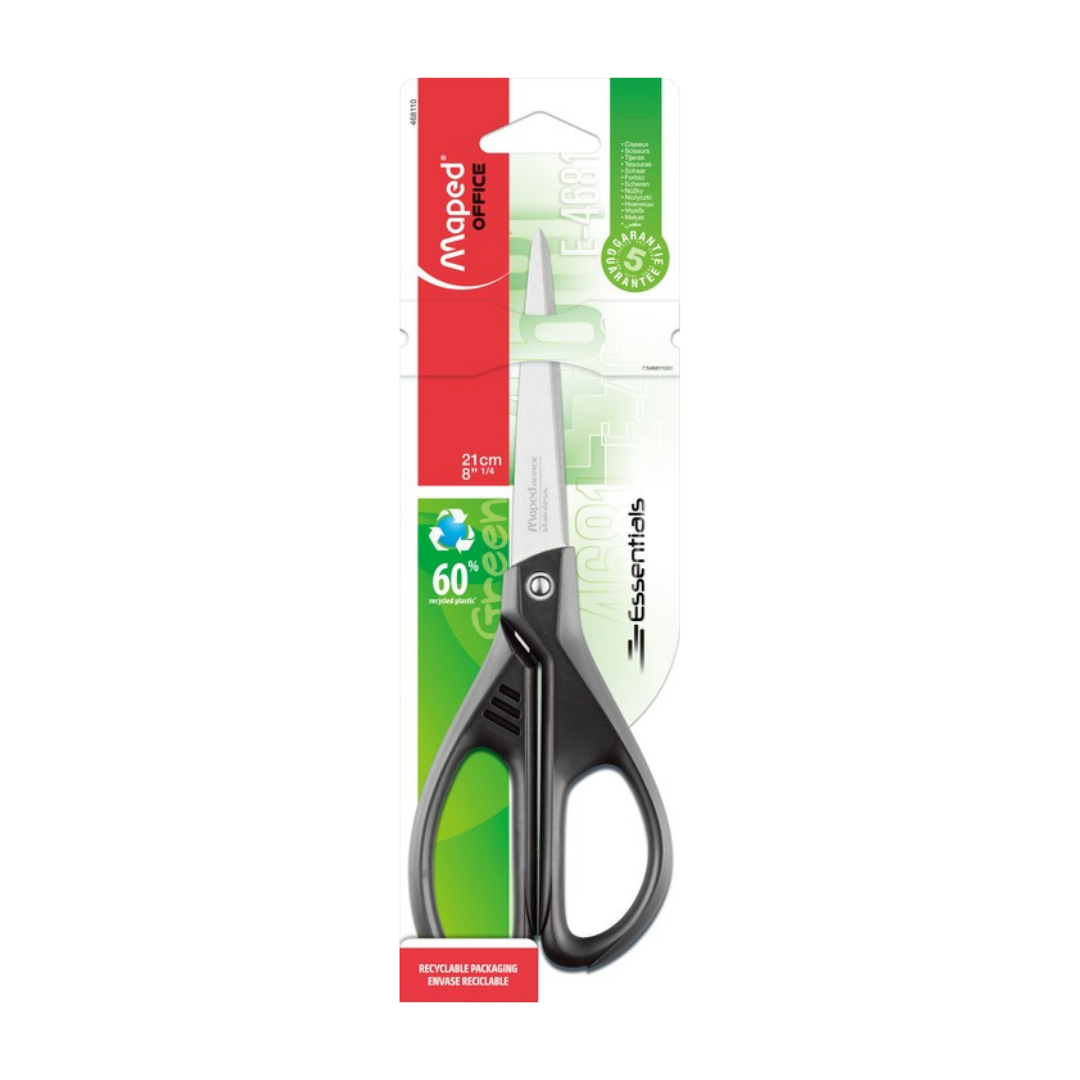 TIJERAS ESSENTIALS GREEN 8¨ BL PAQ. 24