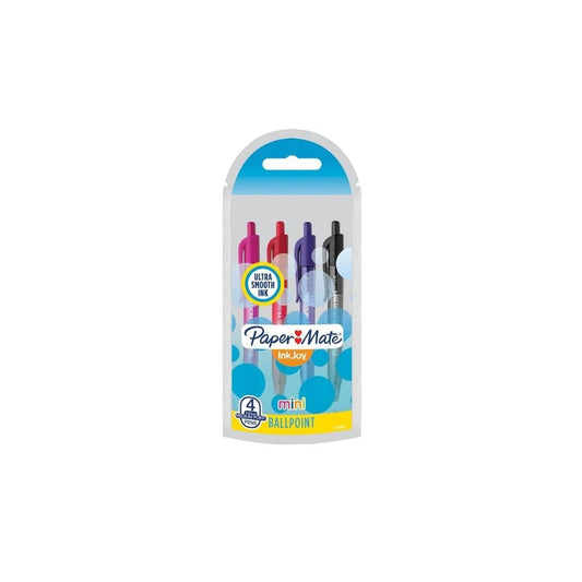 BOLIGRAFOS INKJOY 100 RT  4/1 MINI SURTIDO PAQ. 6
