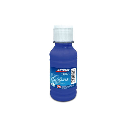 TEMPERA 100 ML AZUL O PAQ. 4