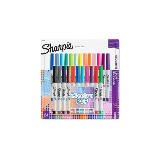 JUEGO DE FELPAS PERMANENTE SHARPIE ULTRA F. ELECTRO POP 24/1 BL