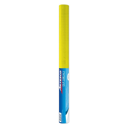 PAPEL ADHESIVO P/FORRAR 18" X 1.5MtS AMARILLO PAQ. 48