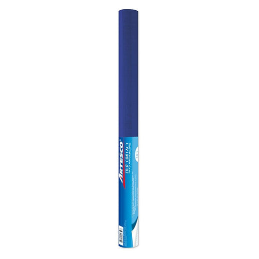 PAPEL ADHESIVO P/FORRAR 18" X 1.5MtS AZUL PAQ. 48