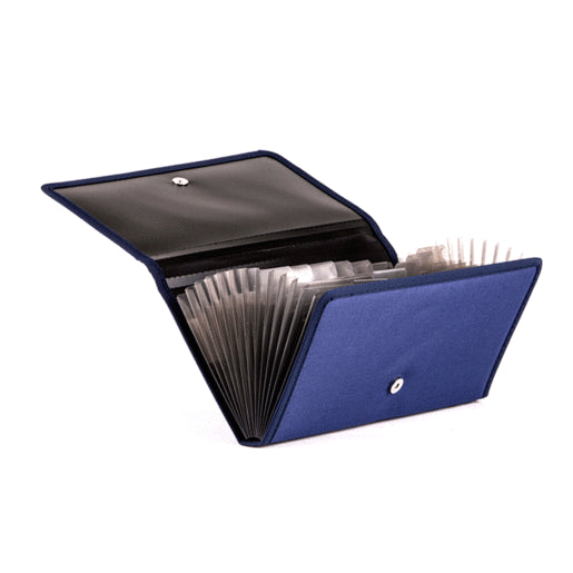 FOLDERS ACORDEON PLASTICO P/CHEQUES 13 DIV. NE PAQ. 12