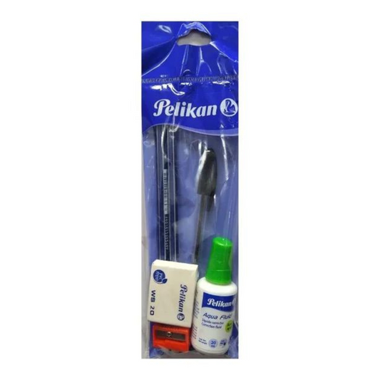 LAPICES #2HB AZUL 2/1+ POINTEC+CORRECTOR+SACAPUNTAS+GOMA PAQ. 10