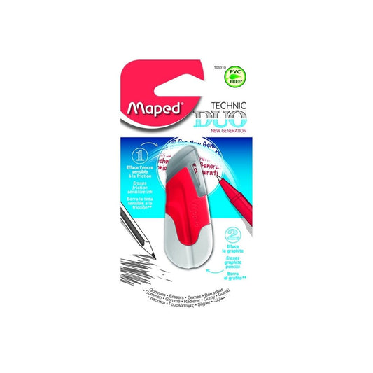 GOMAS DE BORRAR TECHNIC DUO BLISTER PAQ. 18