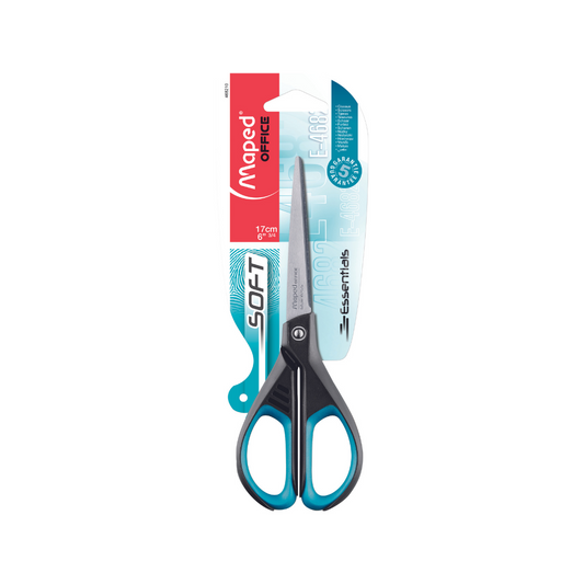 TIJERAS 6-3/4 ESSENTIAL SOFT (UNIDAD) BL PAQ. 24