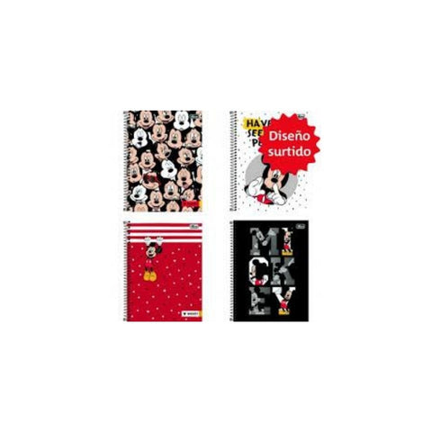 CUADERNO EN ESP. (8.5 X 11) 96H MICKEY TD. PAQ. 5