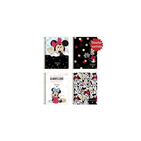 CUADERNOS EN ESPIRAL MINNIE 96H TAPA DURA UNIDAD 1