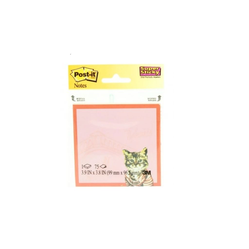POST-IT (3.9 X 33.8) SUPER STICKY C/DISEÑOS PAQ. 6