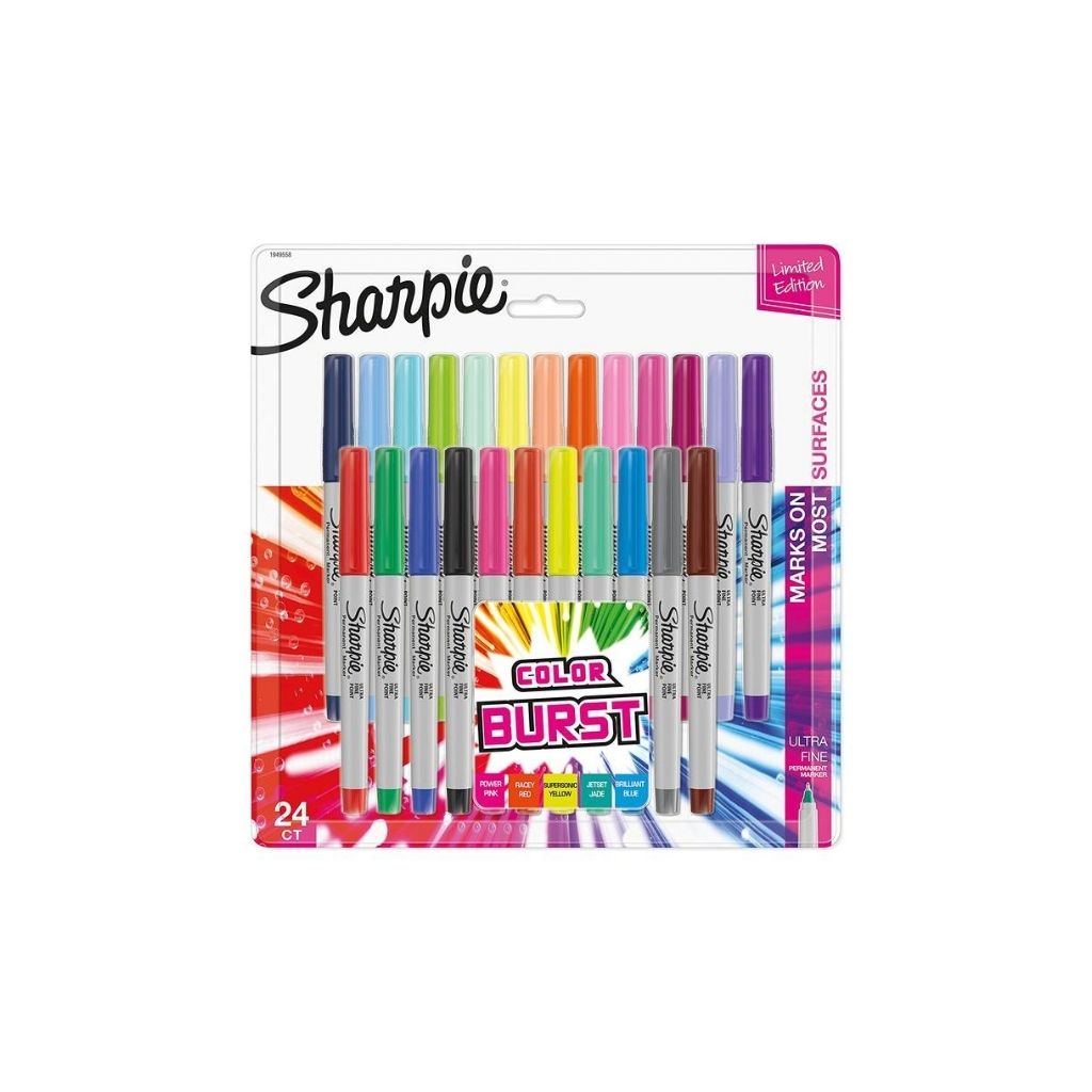 JUEGO DE FELPAS SHARPIE ULTRA F. BURST 24/1 BL