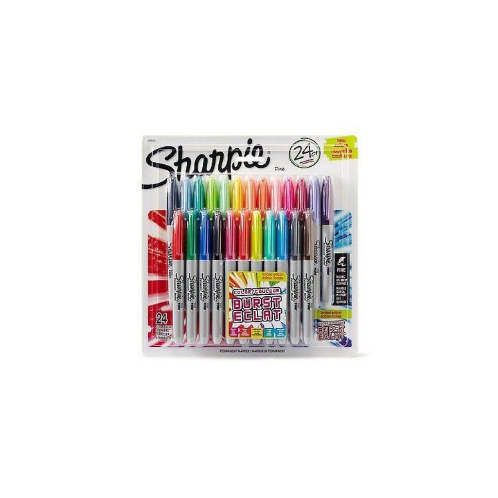 JUEGO DE FELPAS SHARPIE FINA BURST 24/1 BL PAQ. 6