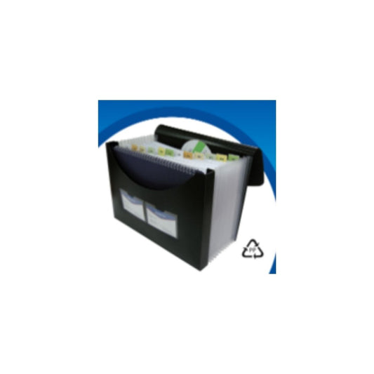 FOLDERS EXPANDIBLE C/BOX P/ALMACENAR NEGRO UNIDAD 1