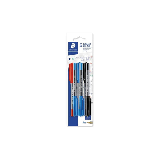 BOLIGRAFOS STICK 6/1 BLISTER SURTIDOS PAQ. 10