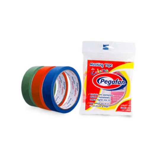 MASKING TAPE 3/4 X 20YDS AMARILLO (18mm) PAQ. 6