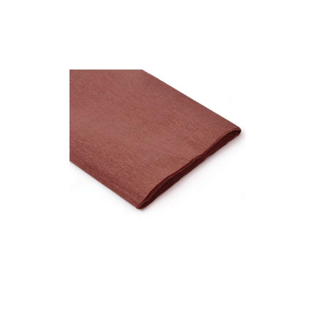 PAPEL CREPE AR MARRON PAQ. 10