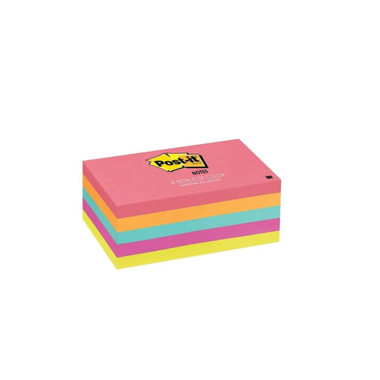 POST-IT (3 X 5) SURTIDO 5/1 CUBO PAQ. 12