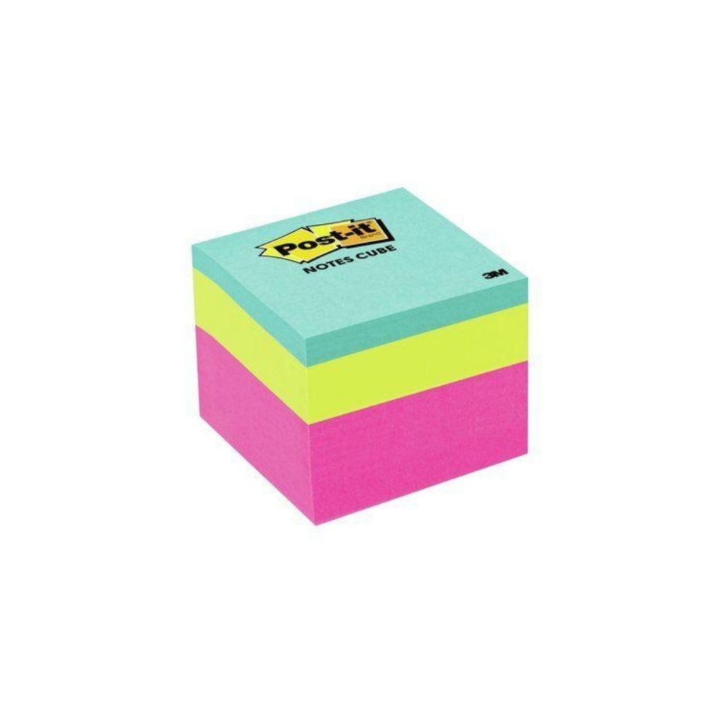 POST-IT (1-7/8 X 1-7/8) SURTIDO en CUBO PAQ. 12